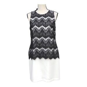 Xscape by Joanna Chen Sleeveless Dress with a Lace Overlay‎ 8.